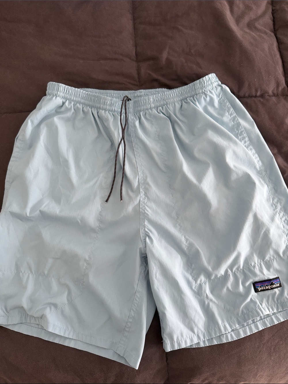 Patagonia Men’s Pale Blue Swim Board Shorts